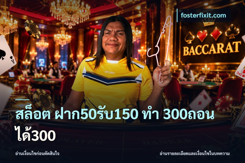 สล็อต ฝาก50รับ150 ทํา 300ถอนได้300
