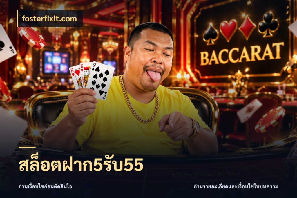 สล็อตฝาก5รับ55 fosterfixit.com รูปแบบโบนัสกับสิทธิ์ของสายเกม