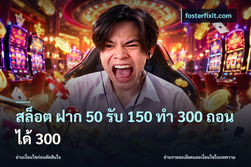 สล็อต ฝาก 50 รับ 150 ทํา 300 ถอนได้ 300