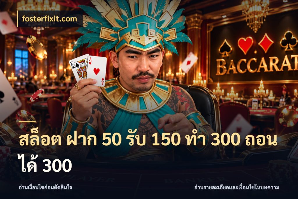 สล็อต ฝาก 50 รับ 150 ทํา 300 ถอนได้ 300 สนุกกับตัวเลือกโปรในสไตล์ของคุณ ในมุม fosterfixit.com
