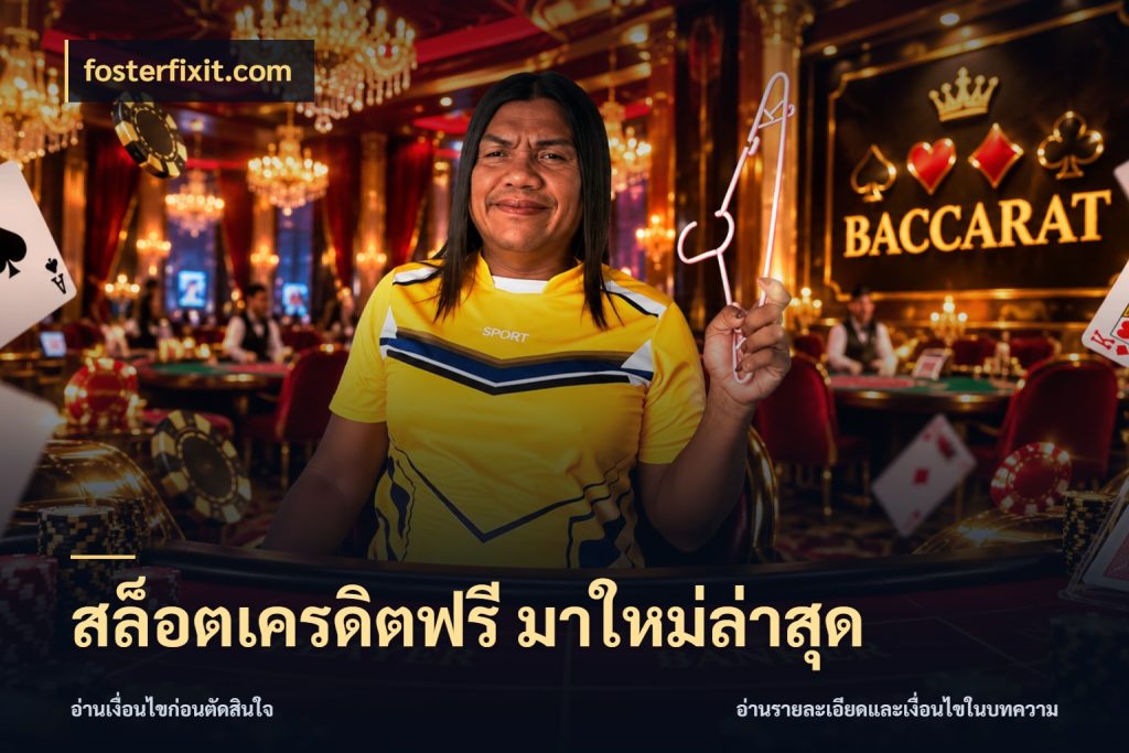 สล็อตเครดิตฟรี มาใหม่ล่าสุด สายโบนัสเลือกมุมเครดิตให้ตรงสไตล์ ในมุม fosterfixit.com