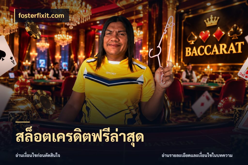 สล็อตเครดิตฟรีล่าสุด สายโบนัสเลือกมุมเครดิตให้ตรงสไตล์ ในมุม fosterfixit.com