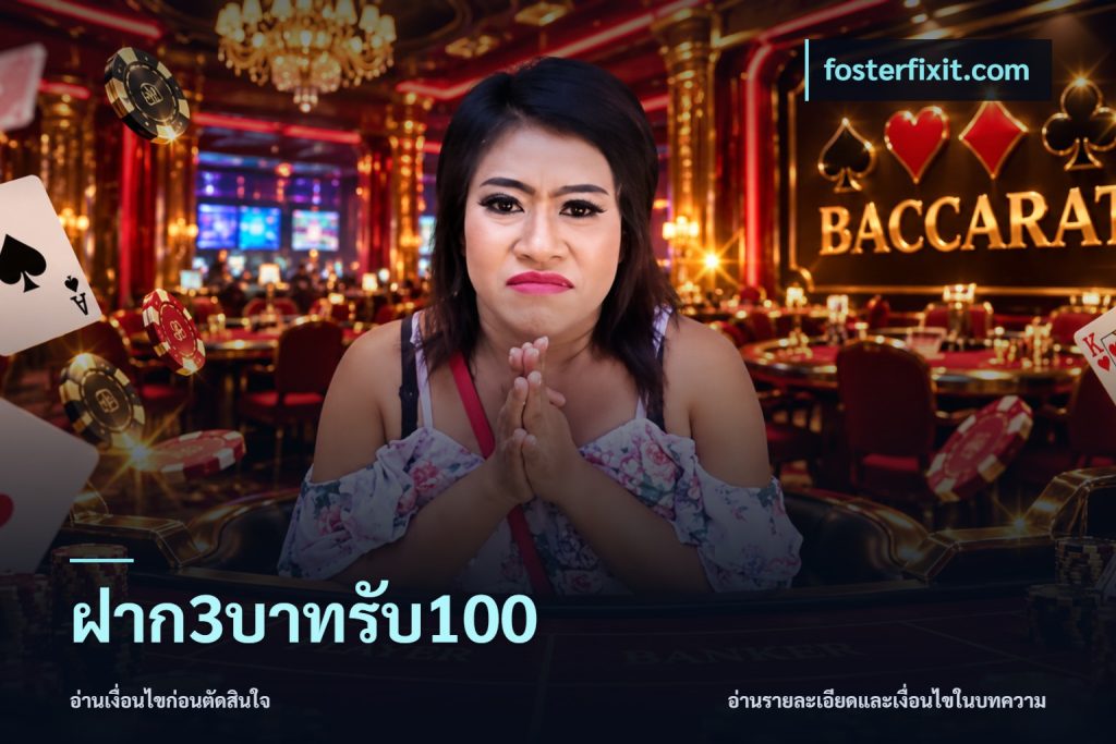 ฝาก3บาทรับ100