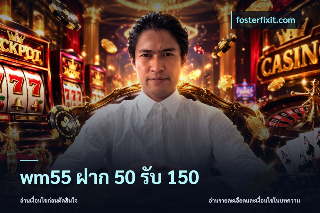 wm55 ฝาก 50 รับ 150