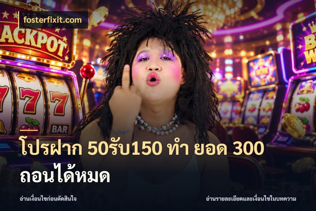 โปรฝาก 50รับ150 ทํา ยอด 300 ถอนได้หมด สนุกกับตัวเลือกโปรในสไตล์ของคุณ สไตล์ fosterfixit.com