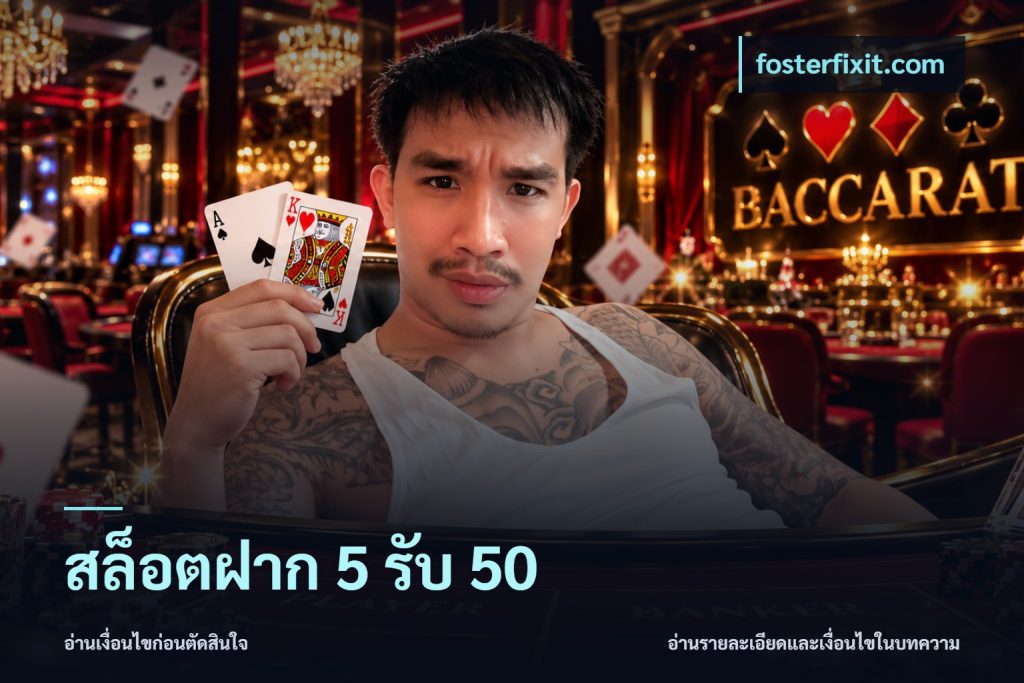 สล็อตฝาก 5 รับ 50