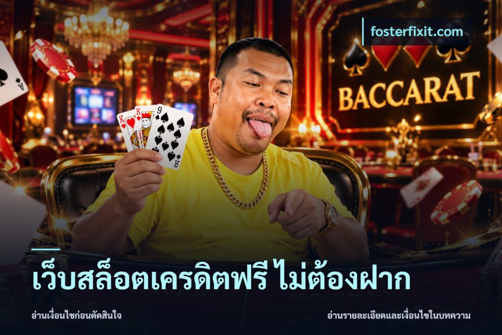 เว็บสล็อตเครดิตฟรี ไม่ต้องฝาก