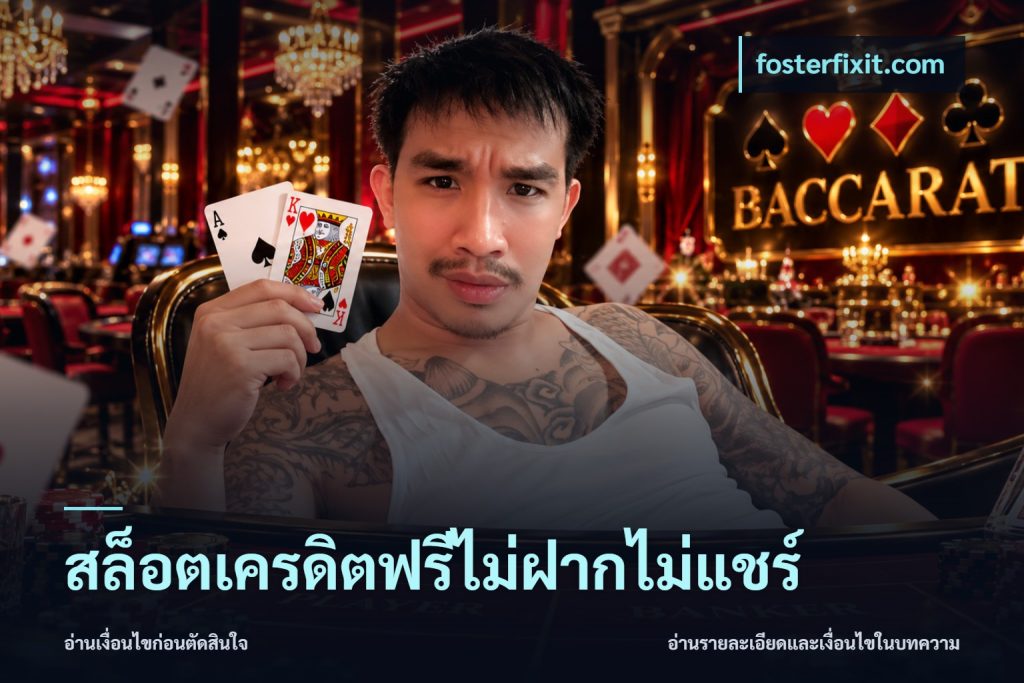 สล็อตเครดิตฟรีไม่ฝากไม่แชร์
