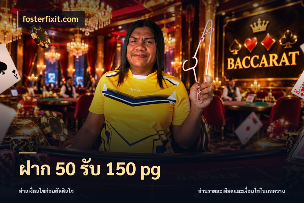 ฝาก 50 รับ 150 pg โปรยอดรับที่สายเกมสนใจ กับ fosterfixit.com