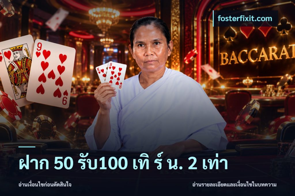 ฝาก 50 รับ100 เทิ ร์ น. 2 เท่า