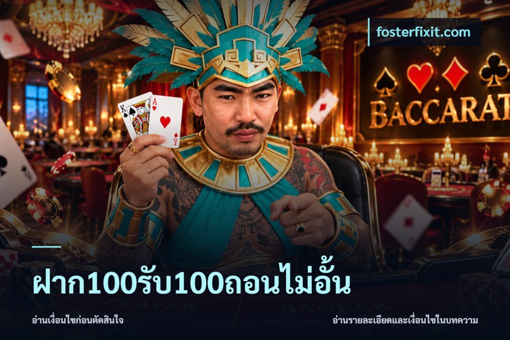 ฝาก100รับ100ถอนไม่อั้น