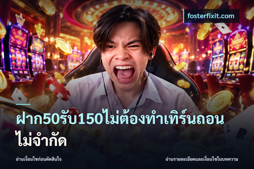 ฝาก50รับ150ไม่ต้องทําเทิร์นถอนไม่จํากัด
