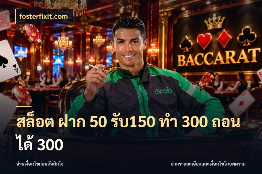 สล็อต ฝาก 50 รับ150 ทํา 300 ถอนได้ 300 จุดเด่นของเครดิตที่คนชอบเกมอยากรู้ สไตล์ fosterfixit.com