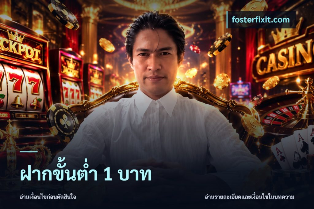 ฝากขั้นต่ำ 1 บาท