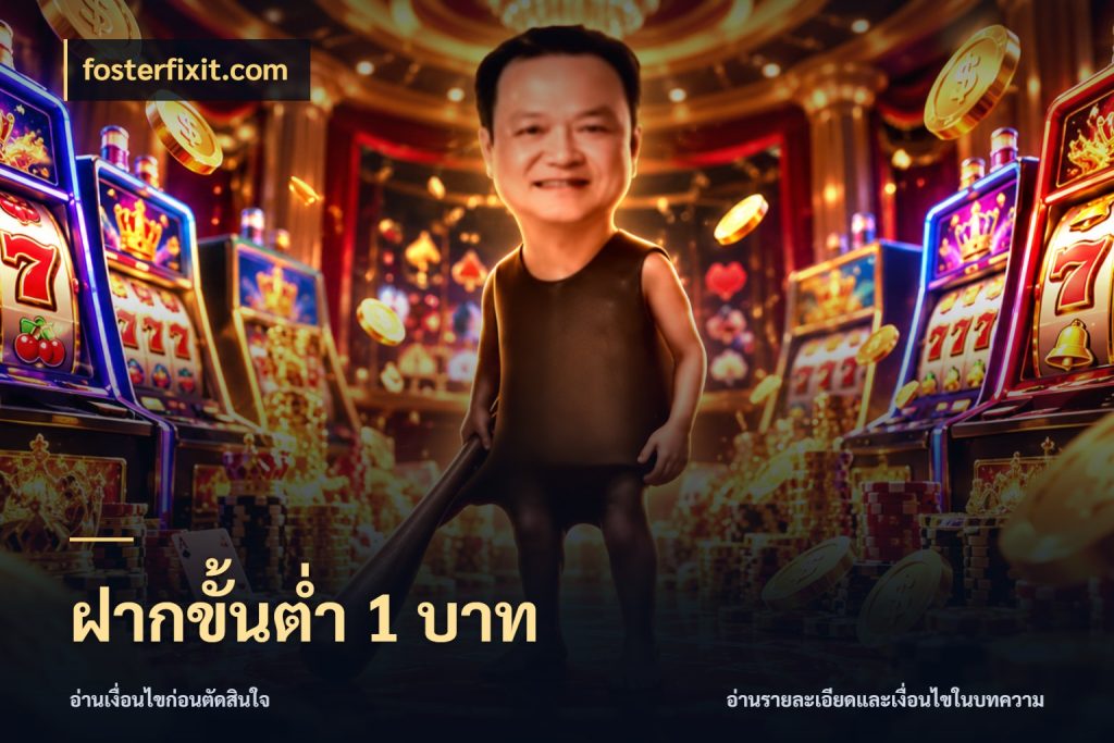ฝากขั้นต่ำ 1 บาท ยอดเริ่มต้นน่าจับตากับสิทธิ์ที่เกี่ยวข้อง ในมุม fosterfixit.com