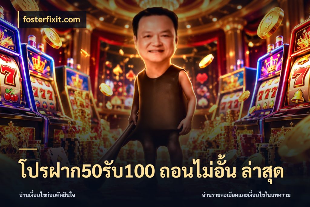 โปรฝาก50รับ100 ถอนไม่อั้น ล่าสุด fosterfixit.com สายโบนัสเลือกจังหวะสนุกได้อย่างไร