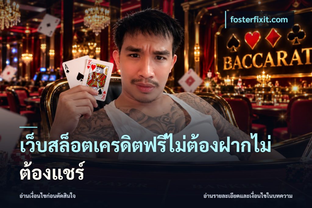 เว็บสล็อตเครดิตฟรีไม่ต้องฝากไม่ต้องแชร์