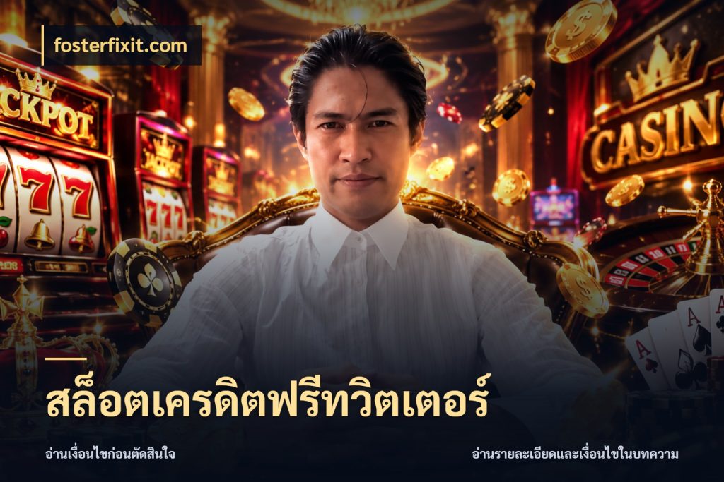 สล็อตเครดิตฟรีทวิตเตอร์ fosterfixit.com จับมุมเด่นของเครดิตฟรีให้ตรงใจ