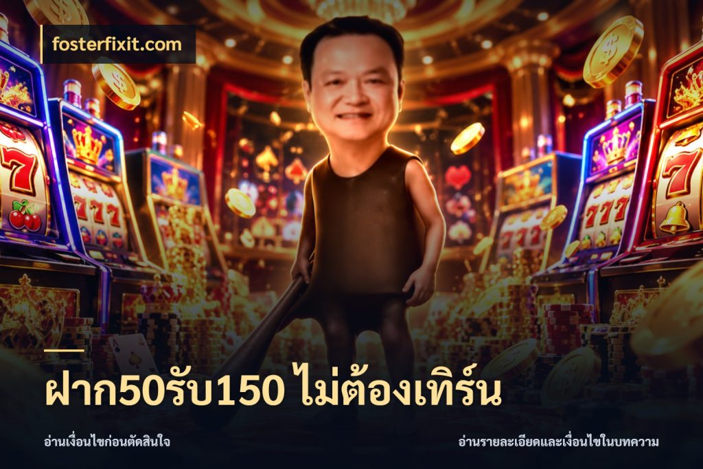 ฝาก50รับ150 ไม่ต้องเทิร์น สนุกกับตัวเลือกโปรในสไตล์ของคุณ ในมุม fosterfixit.com