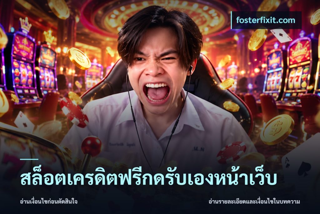 สล็อตเครดิตฟรีกดรับเองหน้าเว็บ