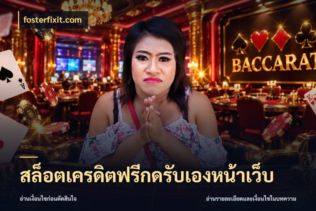 สล็อตเครดิตฟรีกดรับเองหน้าเว็บ เปิดประเด็นเครดิตฟรีสำหรับคนชอบลุ้น กับ fosterfixit.com