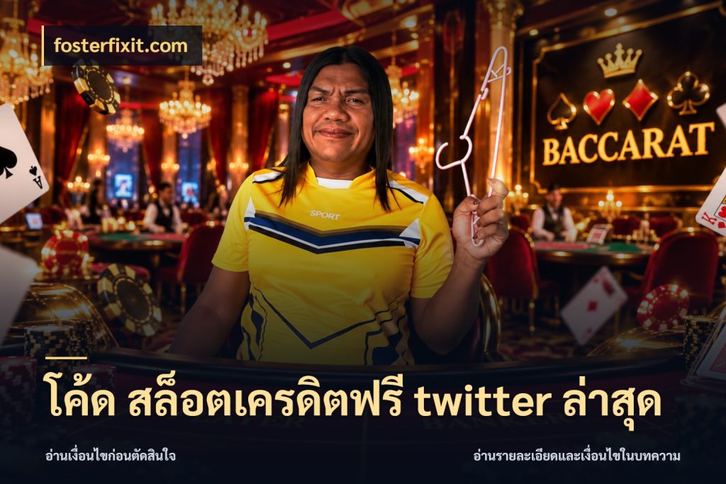 โค้ด สล็อตเครดิตฟรี twitter ล่าสุด รู้จักยอดและขอบเขตของเครดิตฟรี กับ fosterfixit.com
