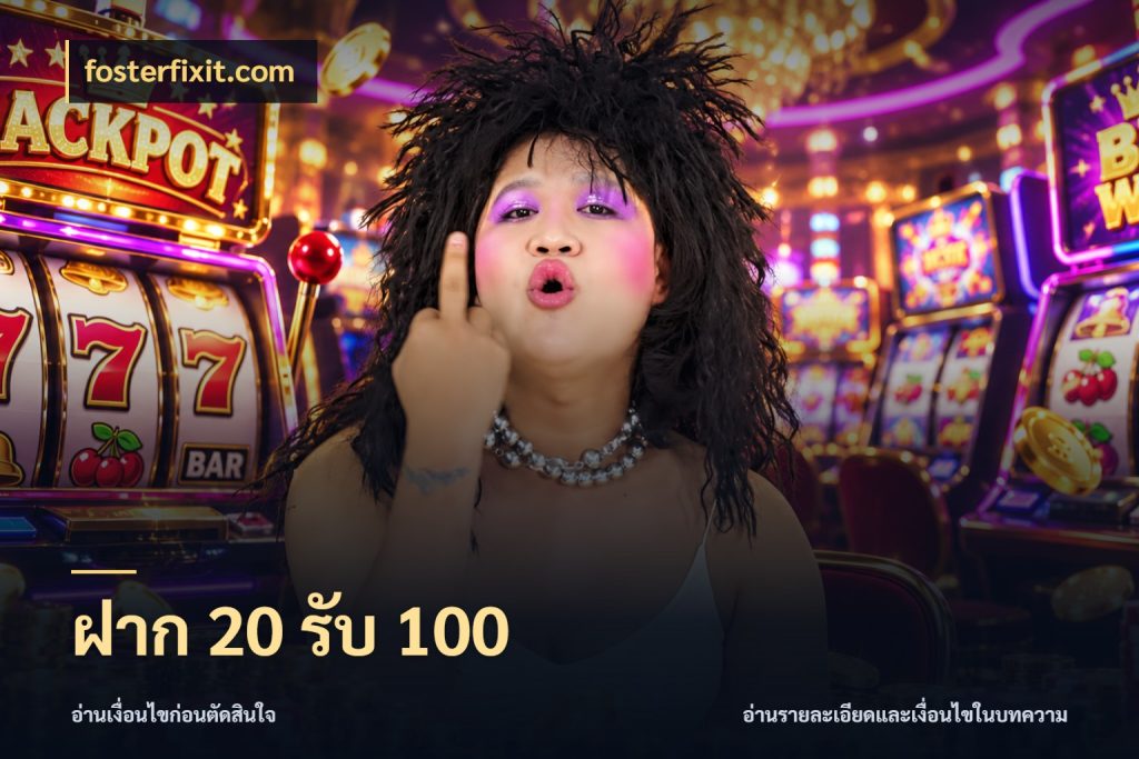 ฝาก 20 รับ 100 จับคู่โบนัสกับสไตล์เกมที่ชอบ กับ fosterfixit.com