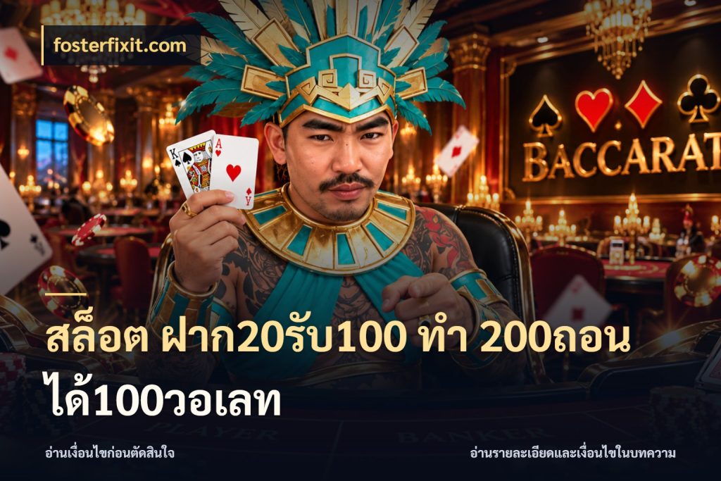 สล็อต ฝาก20รับ100 ทํา 200ถอนได้100วอเลท fosterfixit.com รูปแบบโบนัสกับสิทธิ์ของสายเกม