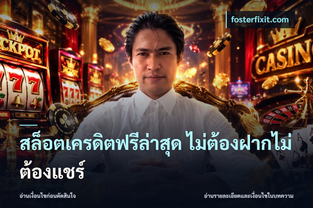 สล็อตเครดิตฟรีล่าสุด ไม่ต้องฝากไม่ต้องแชร์
