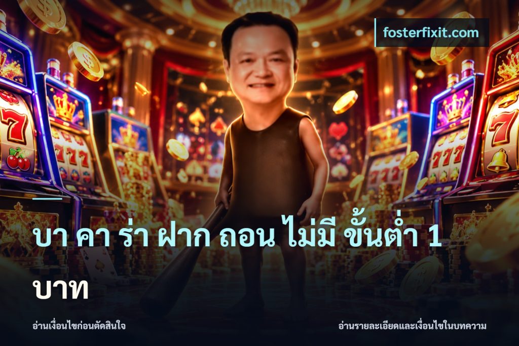 บา คา ร่า ฝาก ถอน ไม่มี ขั้นต่ำ 1 บาท