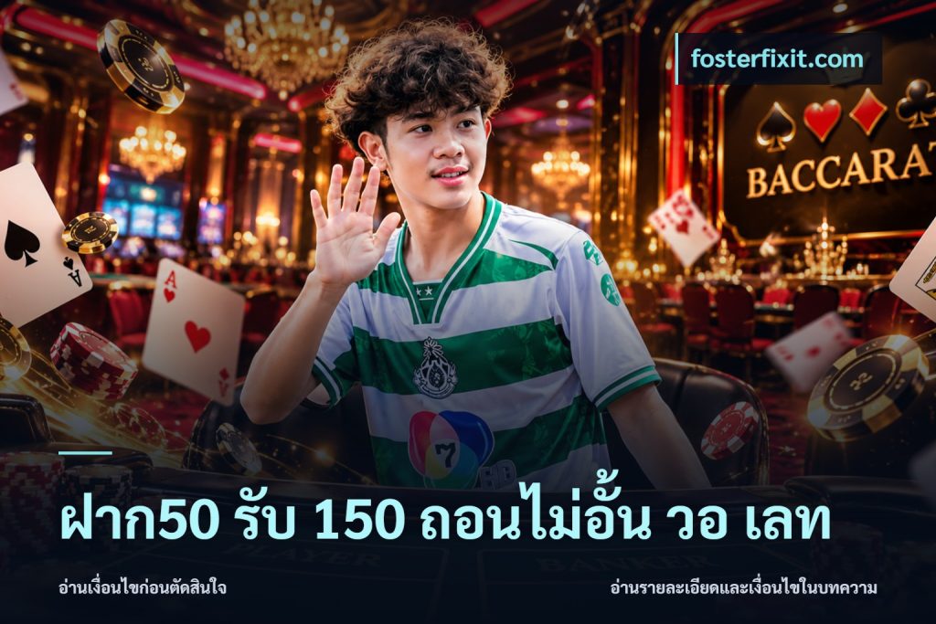 ฝาก50 รับ 150 ถอนไม่อั้น วอ เลท