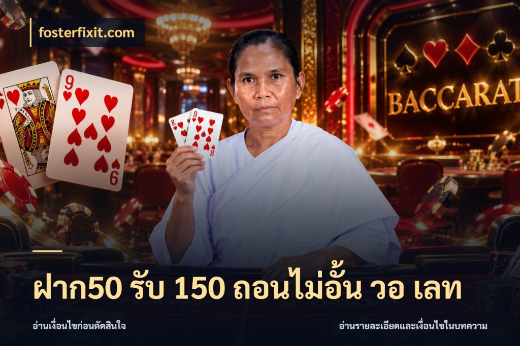 ฝาก50 รับ 150 ถอนไม่อั้น วอ เลท สนุกกับตัวเลือกโปรในสไตล์ของคุณ กับ fosterfixit.com