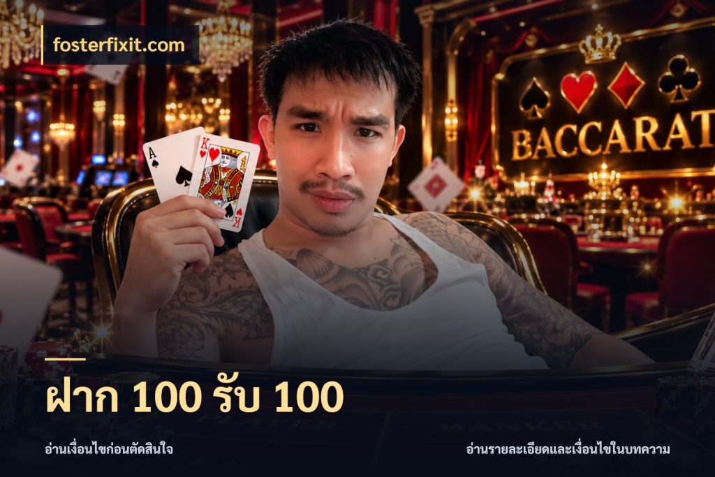 ฝาก 100 รับ 100 fosterfixit.com จุดเด่นของเครดิตที่คนชอบเกมอยากรู้