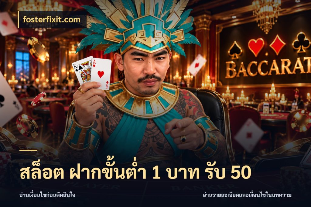 สล็อต ฝากขั้นต่ำ 1 บาท รับ 50 สนุกกับตัวเลือกโปรในสไตล์ของคุณ ในมุม fosterfixit.com
