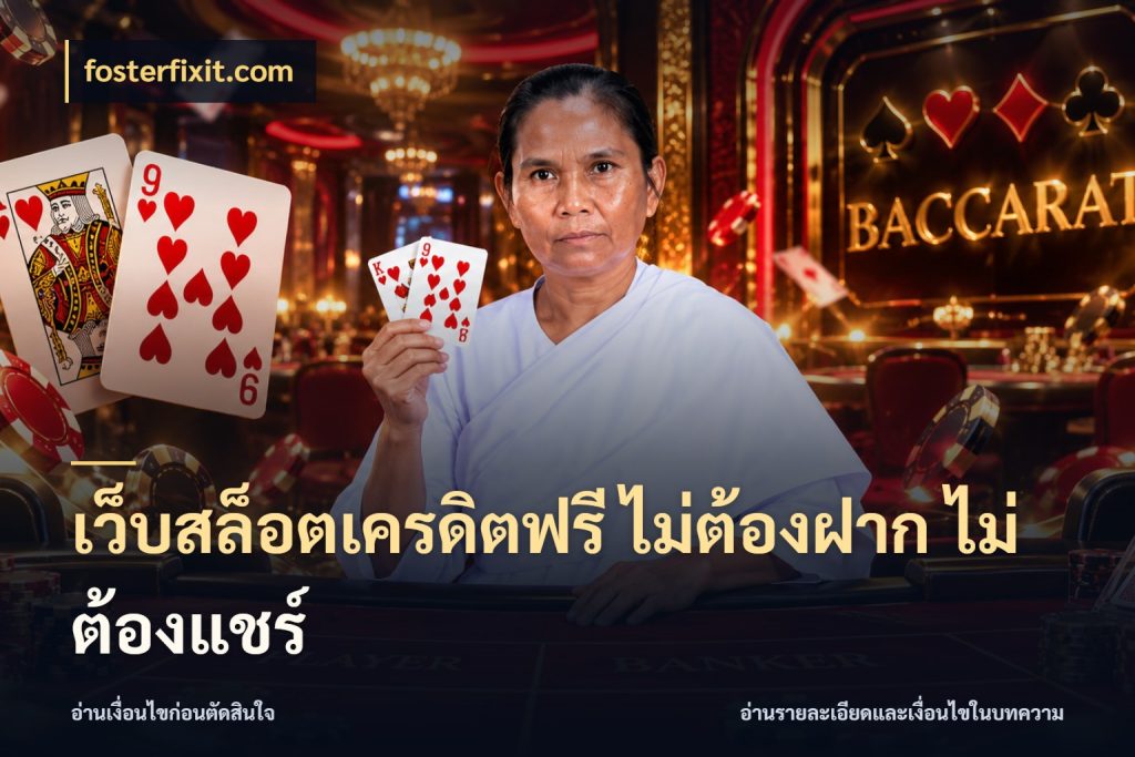 เว็บสล็อตเครดิตฟรี ไม่ต้องฝาก ไม่ต้องแชร์ fosterfixit.com เครดิตฟรีกับจังหวะลุ้นที่คุณเลือก