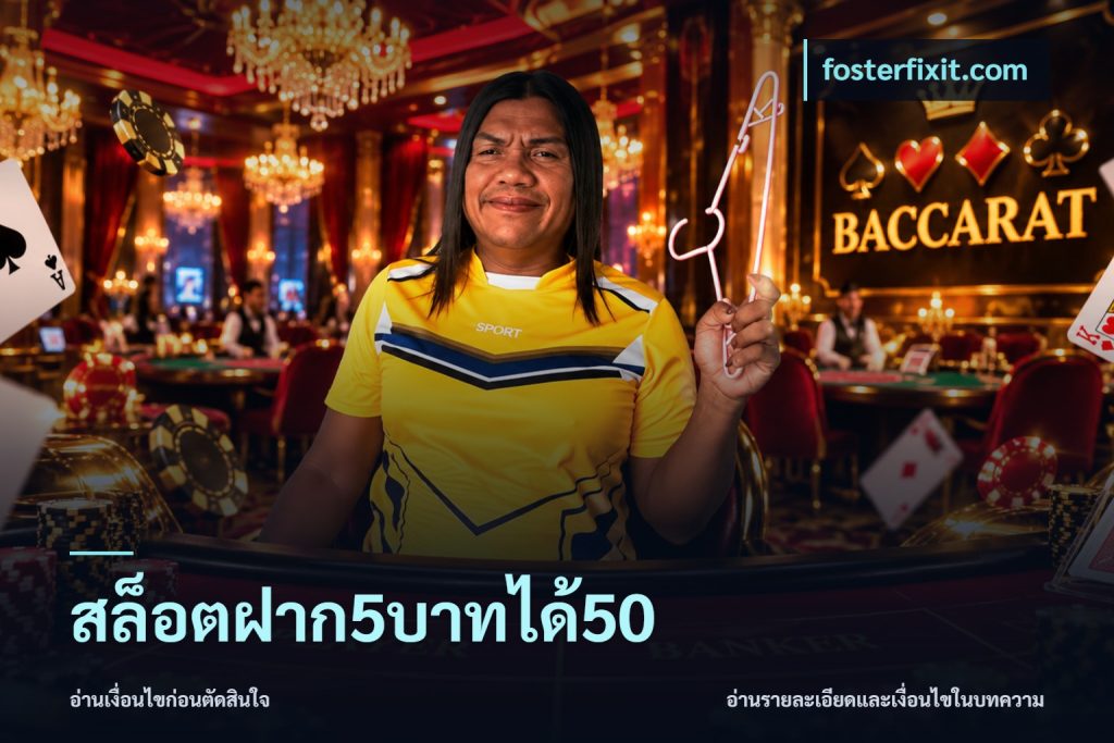 สล็อตฝาก5บาทได้50