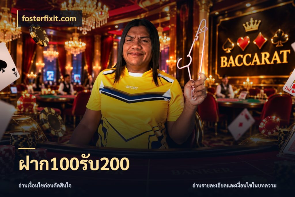 ฝาก100รับ200 โปรกับเกมที่ชอบเลือกให้ตรงสไตล์ ในมุม fosterfixit.com
