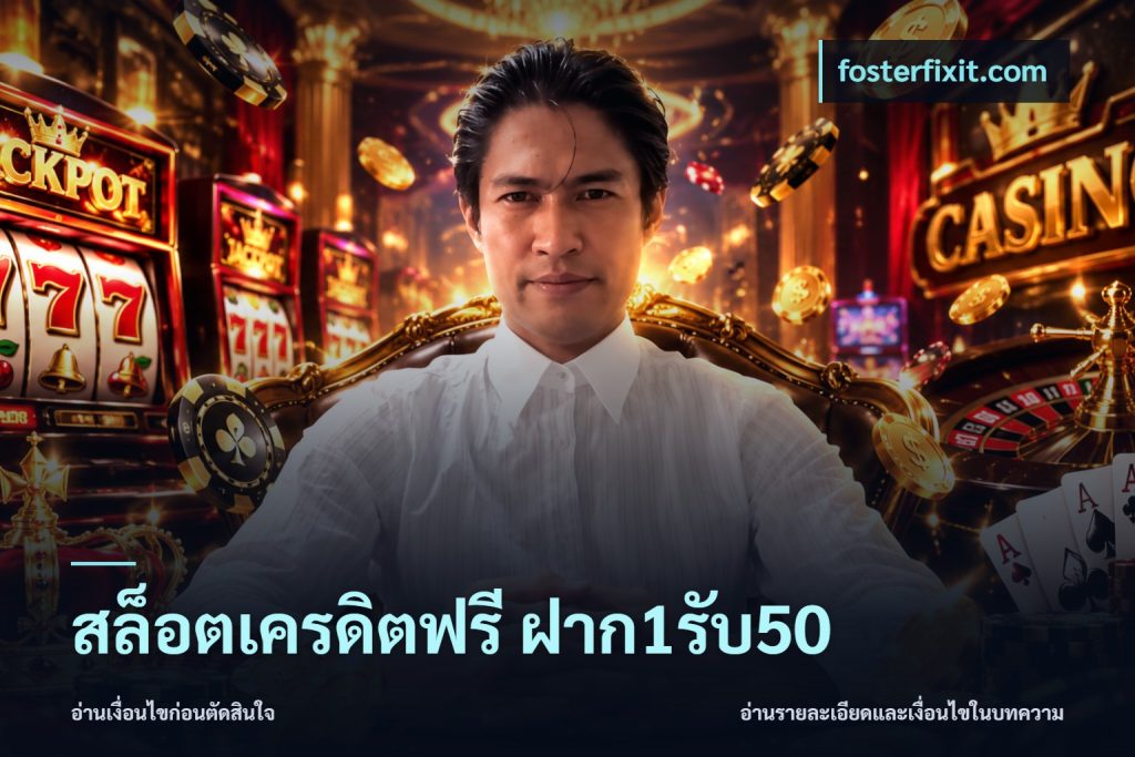 สล็อตเครดิตฟรี ฝาก1รับ50