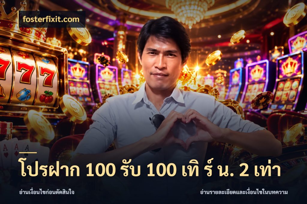 โปรฝาก 100 รับ 100 เทิ ร์ น. 2 เท่า fosterfixit.com สนุกกับตัวเลือกโปรในสไตล์ของคุณ