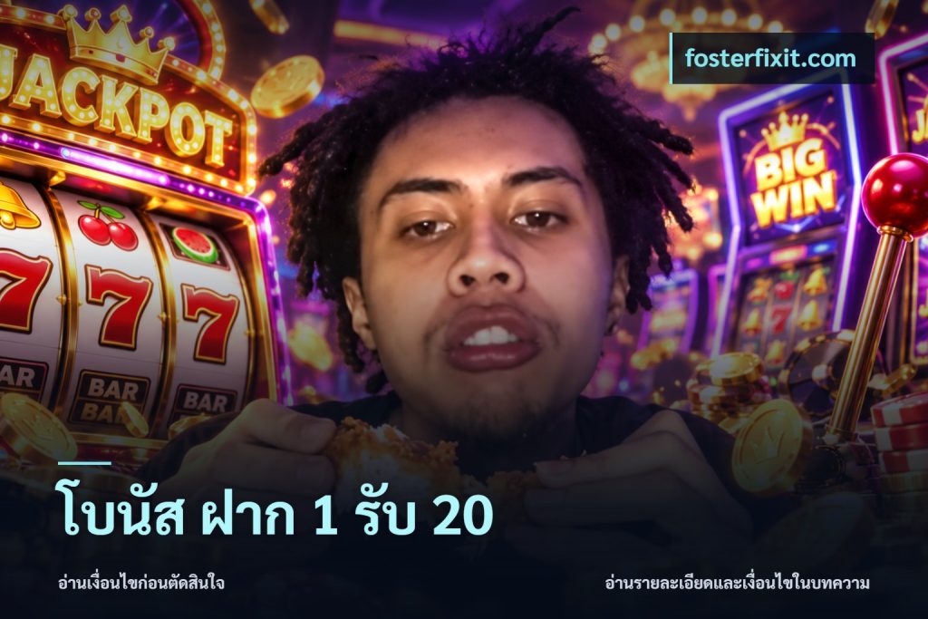 โบนัส ฝาก 1 รับ 20
