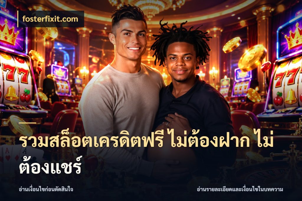 รวมสล็อตเครดิตฟรี ไม่ต้องฝาก ไม่ต้องแชร์ จับมุมเด่นของเครดิตฟรีให้ตรงใจ สไตล์ fosterfixit.com
