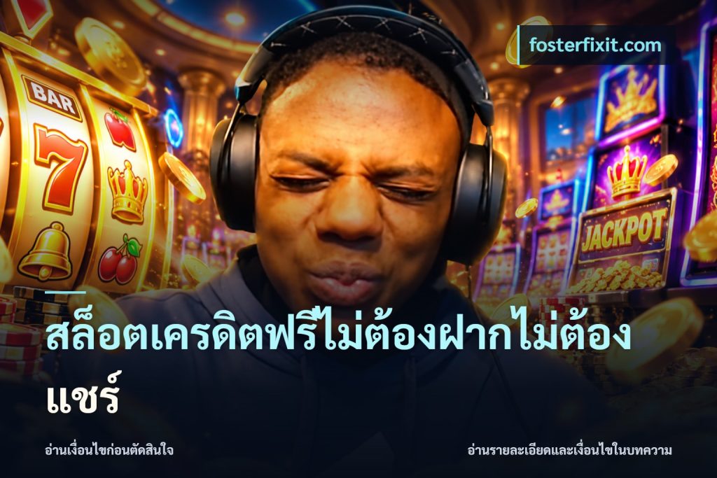 สล็อตเครดิตฟรีไม่ต้องฝากไม่ต้องแชร์