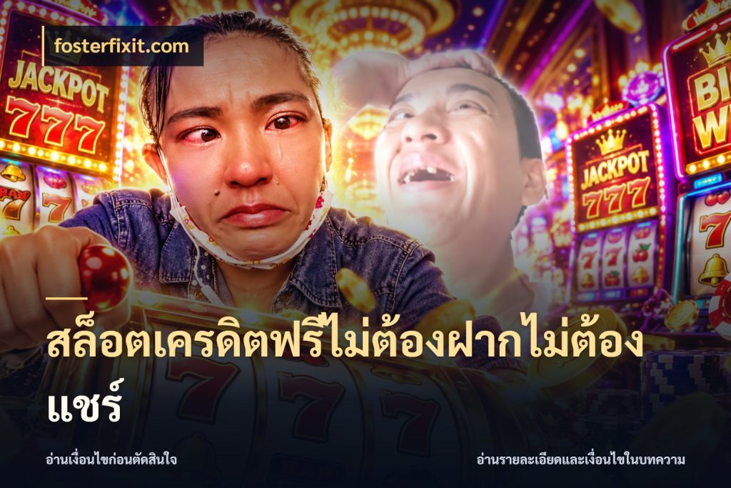 สล็อตเครดิตฟรีไม่ต้องฝากไม่ต้องแชร์ fosterfixit.com จับมุมเด่นของเครดิตฟรีให้ตรงใจ