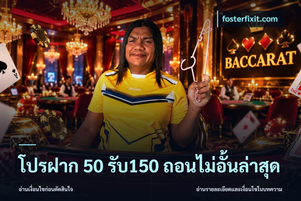 โปรฝาก 50 รับ150 ถอนไม่อั้นล่าสุด