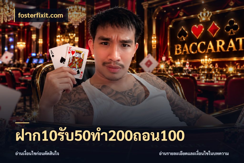 ฝาก10รับ50ทํา200ถอน100 สายโบนัสเลือกจังหวะสนุกได้อย่างไร กับ fosterfixit.com