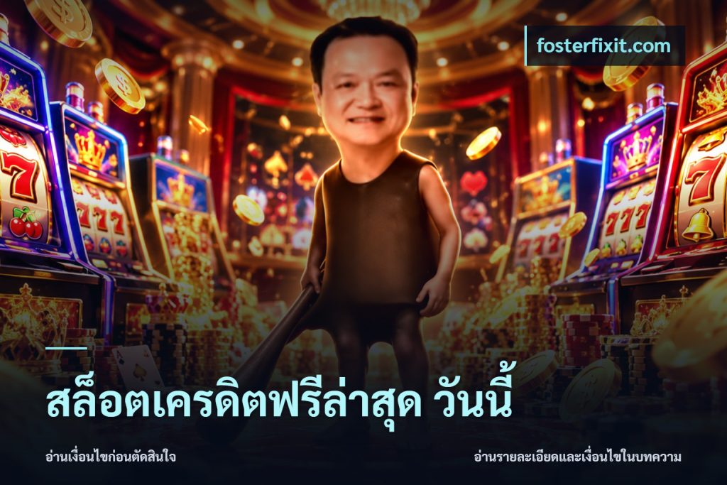 สล็อตเครดิตฟรีล่าสุด วันนี้