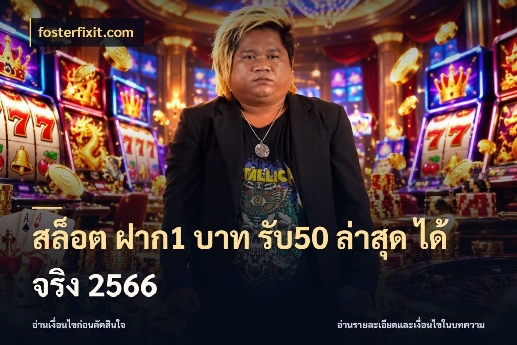 สล็อต ฝาก1 บาท รับ50 ล่าสุด ได้ จริง 2566 เปิดมุมโปรให้เข้ากับเกมแนวโปรด สไตล์ fosterfixit.com