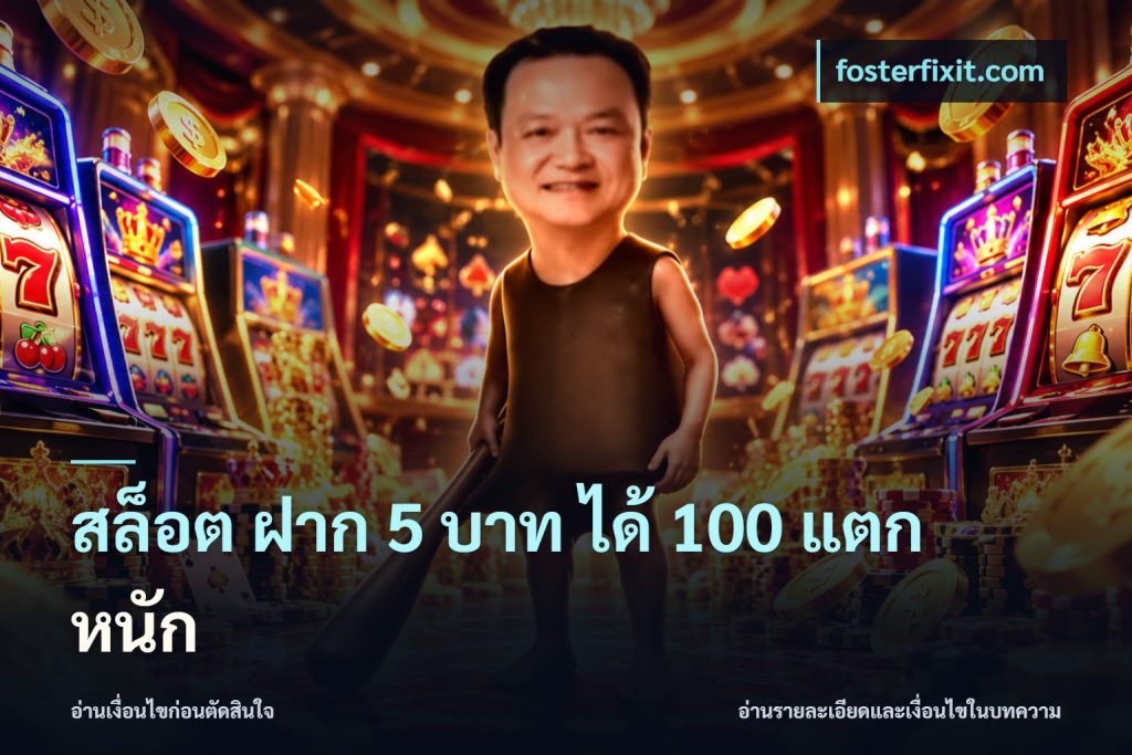 สล็อต ฝาก 5 บาท ได้ 100 แตก หนัก