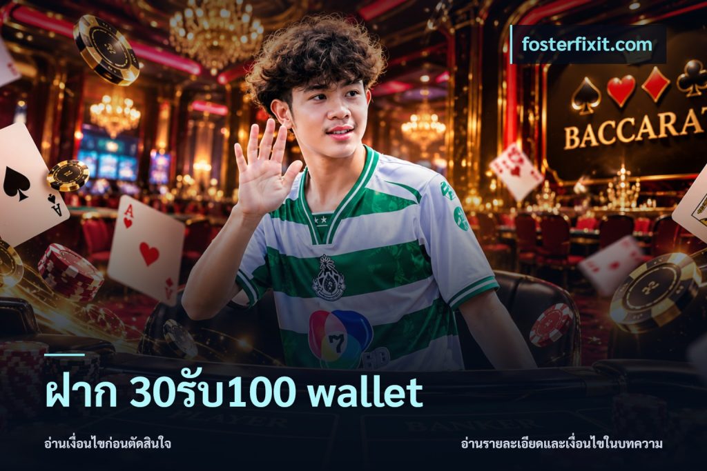 ฝาก 30รับ100 wallet