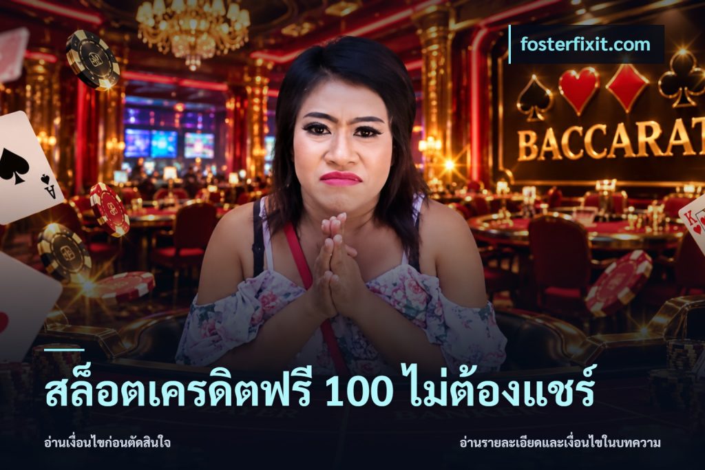 สล็อตเครดิตฟรี 100 ไม่ต้องแชร์